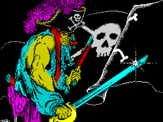 Black Beard title screen for ZX Spectrum